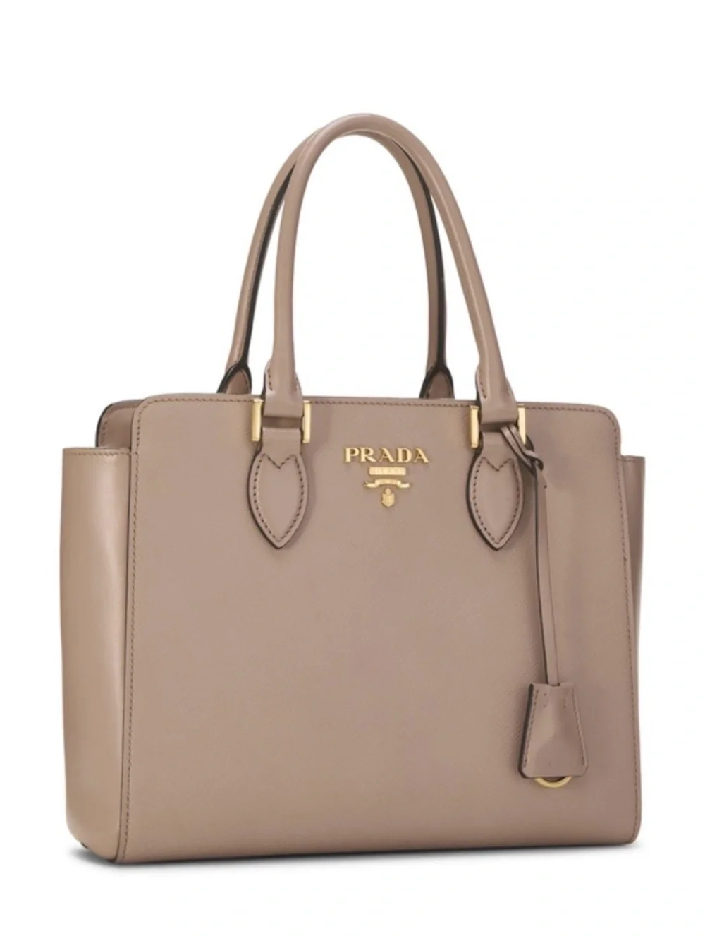 Prada Saffiano Leather Handbag in Cipria Gold Hardware (COMES WITH AUTH CARDS)